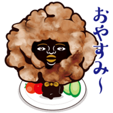 Fried chicken male sticker #7237620