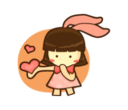 Yuri Chan Rabbit Gal sticker #7238290