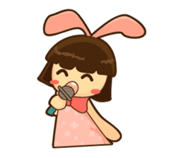 Yuri Chan Rabbit Gal sticker #7238298