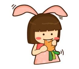 Yuri Chan Rabbit Gal sticker #7238301