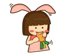 Yuri Chan Rabbit Gal sticker #7238301