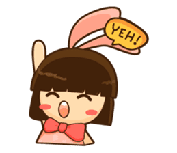 Yuri Chan Rabbit Gal sticker #7238303