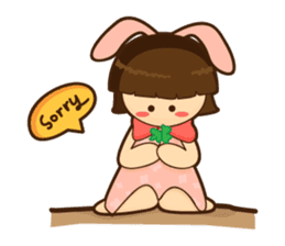 Yuri Chan Rabbit Gal sticker #7238326