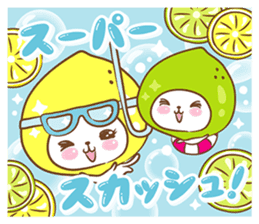 Lemon cat squash 3 sticker #7238954