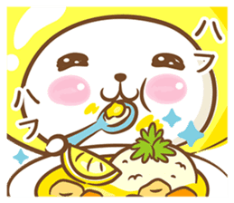 Lemon cat squash 3 sticker #7238957