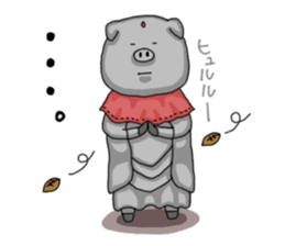 Pig , sometimes man's face sticker #7239835