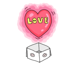 Pig , sometimes man's face sticker #7239847