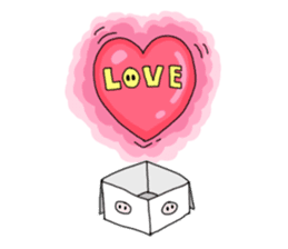 Pig , sometimes man's face sticker #7239847