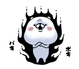 The white and small bear sticker #7240343