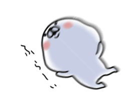 The white and small bear sticker #7240346