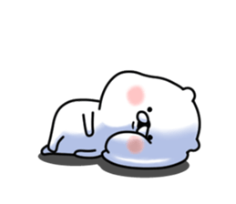 The white and small bear sticker #7240352