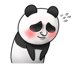 Cute panda!! sticker #7240758