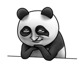 Cute panda!! sticker #7240759