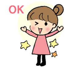 Nagoya-ben with a cute girl sticker #7241172