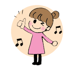 Nagoya-ben with a cute girl sticker #7241176