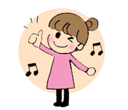 Nagoya-ben with a cute girl sticker #7241176