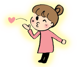 Nagoya-ben with a cute girl sticker #7241184