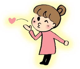 Nagoya-ben with a cute girl sticker #7241184