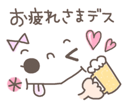 Cute emoticons. Simple honorific Hen sticker #7241409
