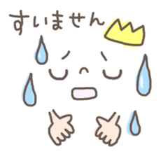 Cute emoticons. Simple honorific Hen sticker #7241424