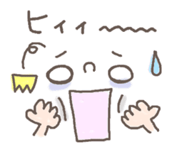 Cute emoticons. Simple honorific Hen sticker #7241434