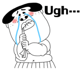 Ugly domineering sister love overseas sticker #7241779