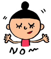 Dumpling head girl and friends sticker #7242409