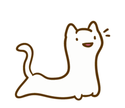 Long cats "Say hello anywhere" sticker #7243528