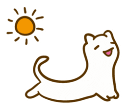 Long cats "Say hello anywhere" sticker #7243529