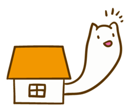 Long cats "Say hello anywhere" sticker #7243531