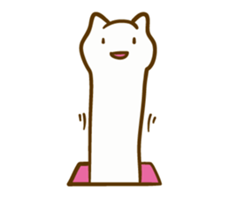 Long cats "Say hello anywhere" sticker #7243532