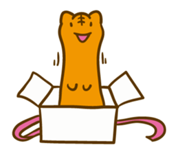 Long cats "Say hello anywhere" sticker #7243538