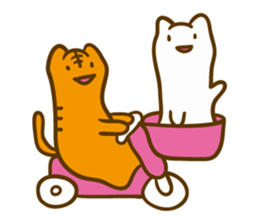 Long cats "Say hello anywhere" sticker #7243541