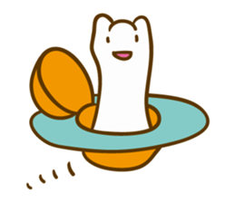 Long cats "Say hello anywhere" sticker #7243543