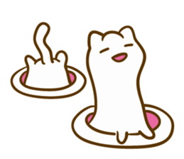 Long cats "Say hello anywhere" sticker #7243545