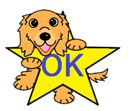 I Love Golden Retriever sticker #7243688