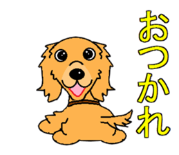 I Love Golden Retriever sticker #7243701
