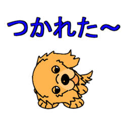 I Love Golden Retriever sticker #7243718