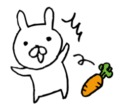 For now, carrot rabbit sticker #7244928
