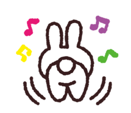 Rabbitnote simple sticker #7245330
