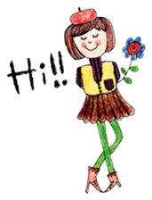 Warm sticker drawn with Colored Pencils sticker #7246146