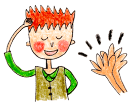 Warm sticker drawn with Colored Pencils sticker #7246149