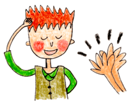 Warm sticker drawn with Colored Pencils sticker #7246149