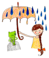 Warm sticker drawn with Colored Pencils sticker #7246152