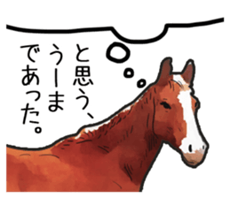 Watercolor horse sticker sticker #7246256