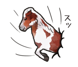 Watercolor horse sticker sticker #7246258