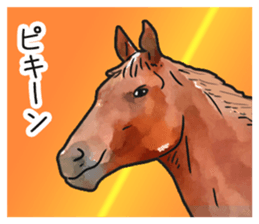 Watercolor horse sticker sticker #7246286
