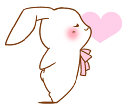 Moonlit night Child rabbit.  English 2 sticker #7247122