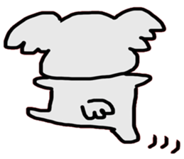 Koala lives a carefree life. sticker #7247466