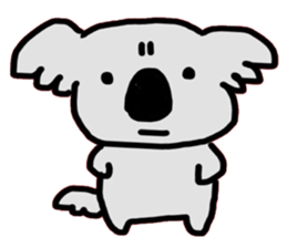 Koala lives a carefree life. sticker #7247475